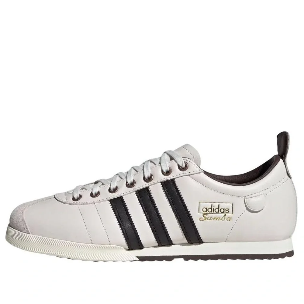 adidas [12] Samba 62 Premium Leather Sneakers Cloud White JQ5104 - Picture 4 of 6